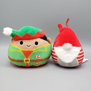 Lot of 2 Squishmallows Plush 5" Beelie Gnome Flipamallows Elves Orazlo Etta 2022